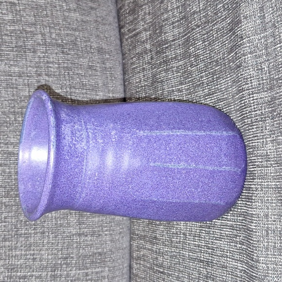 Vintage Studio Pottery Flower Vase, Blue, Signed, - Picture 1 of 5